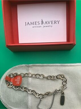 James Avery Silver Tone Link Bracelet with Branded Tag